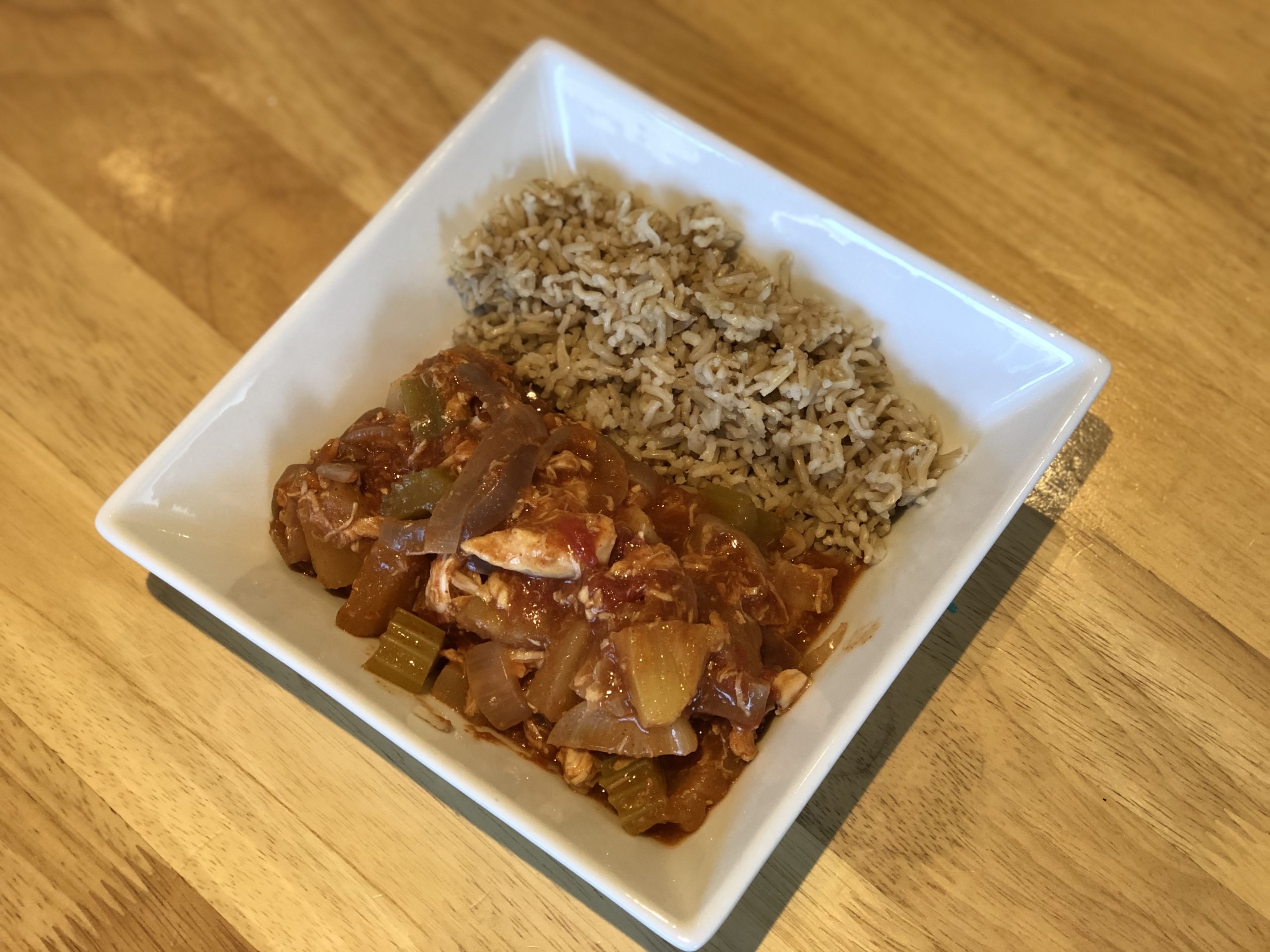 Slow Cooker Caribbean Chicken with Brown Basmati Rice