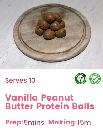Vanilla Peanut Butter Protein Balls